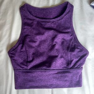 JoyLab High-Neck Sports Bra in Purple